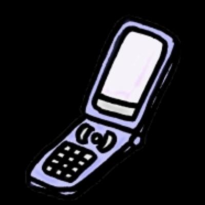 ガラケー-イラスト ガラケー-イラスト