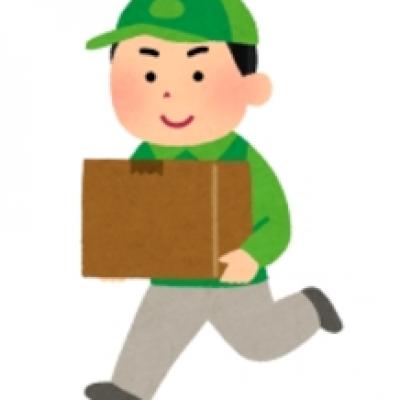 走る配達員 走る配達員